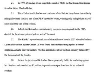 Illustration for article titled Charles Oakley Sues James Dolan, Doesn't Hold Back